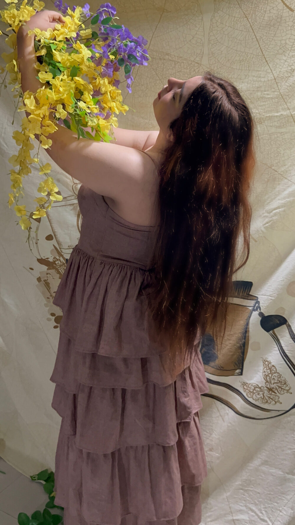 RUFFLED LATTE DRESS - Image 2