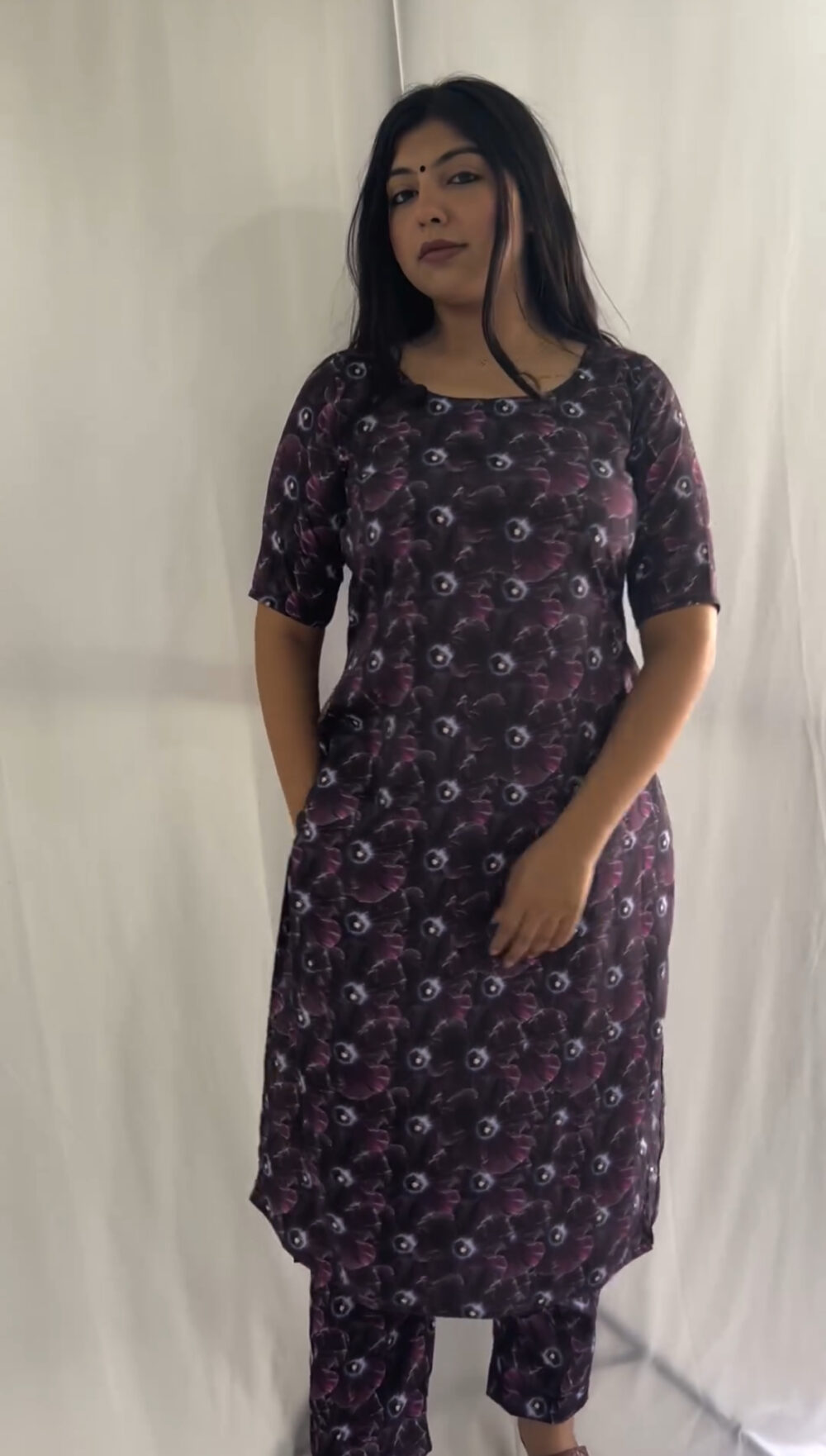 BLACKBERRY KURTA PANT SET